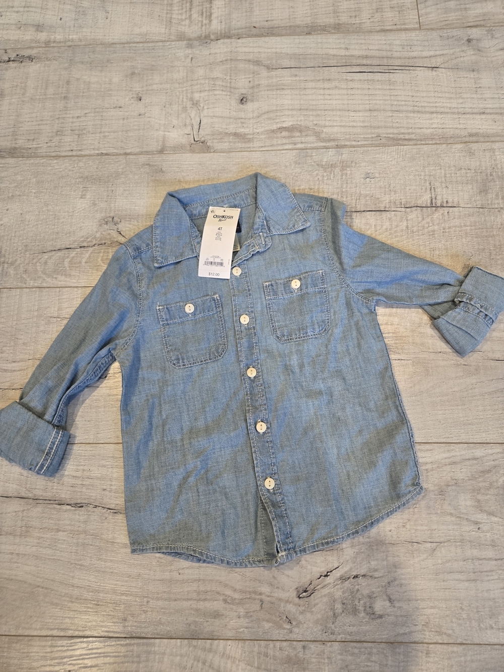 OshKosh B'gosh Light Blue Denim Button-Down Shirt